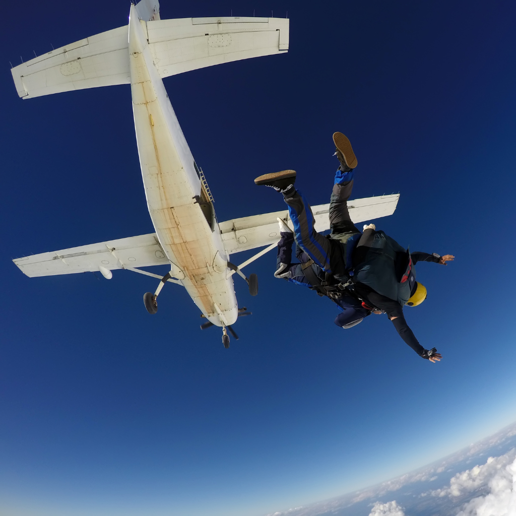 sky diving