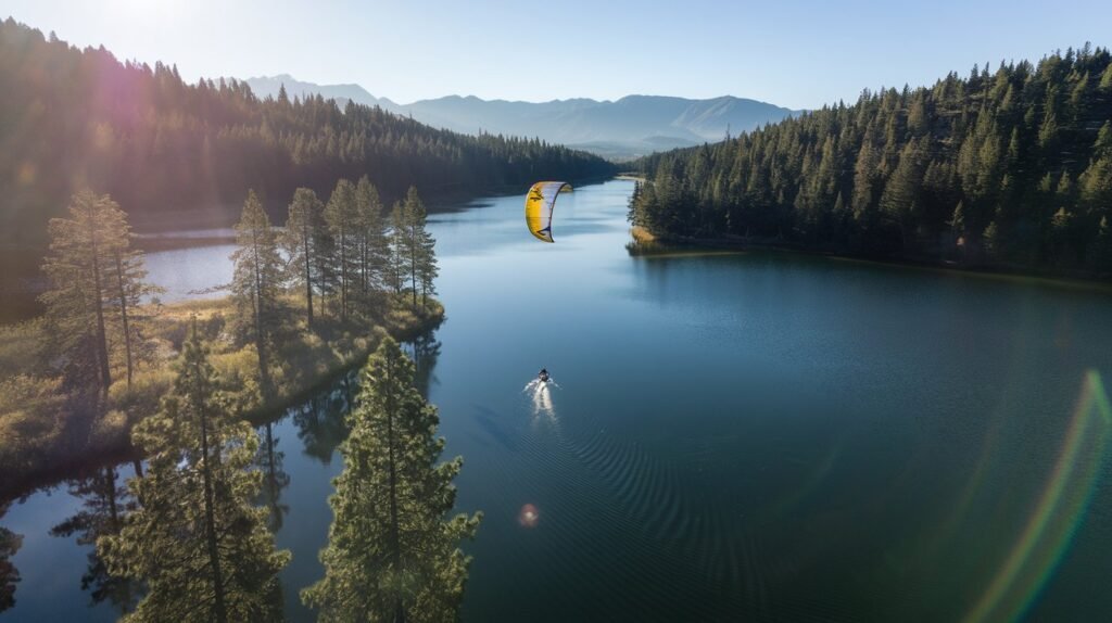 Suttle Lake parasailing